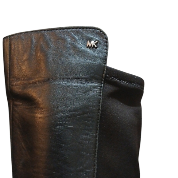 Michael Kors Bromley Black Riding Boots Women’s Knee High Leather Boots … - Picture 5 of 11